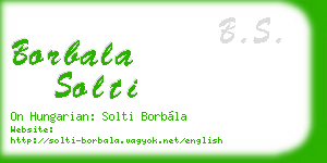 borbala solti business card